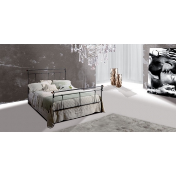 Wrought Iron Bed Kalì model in a square and a half by Pama Letti
