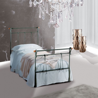 Wrought Iron Bed, Didone Single model by Pama Letti