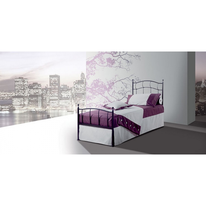 Cleopatra Single Wrought Iron Bed Model by Pama Letti