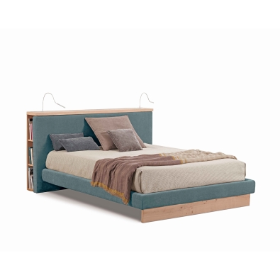 Alba double bed with bookcase Lettissimi