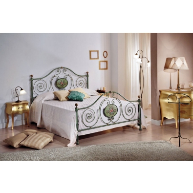 Ginevra double bed in wrought iron handcrafted