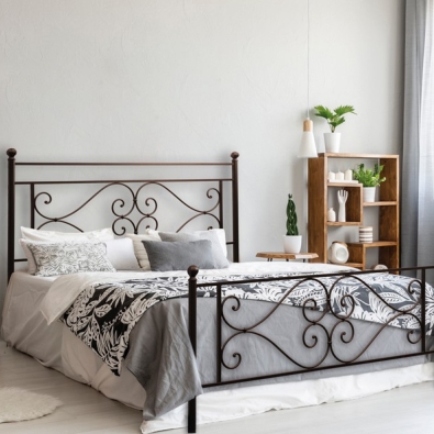 Double bed in wrought iron Firenze