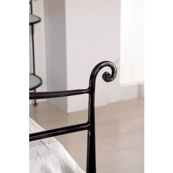Ivy double bed in wrought iron handcrafted