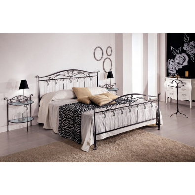 Ivy double bed in wrought iron handcrafted