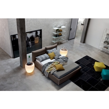 Tonin&#39;s Joy double bed Fabric or eco-leather house