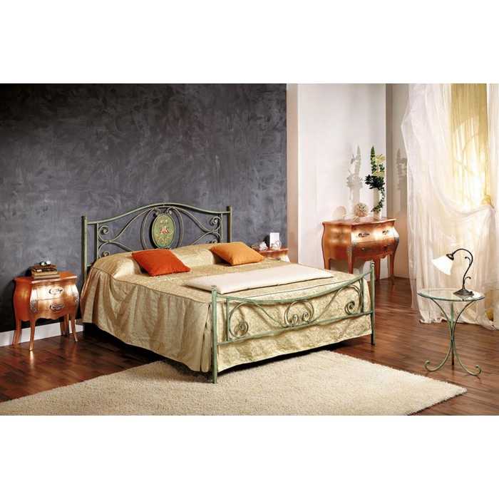 Margherita double bed in wrought iron handcrafted