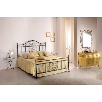Minerva double bed in wrought iron handcrafted