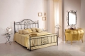 Minerva double bed in handcrafted wrought iron