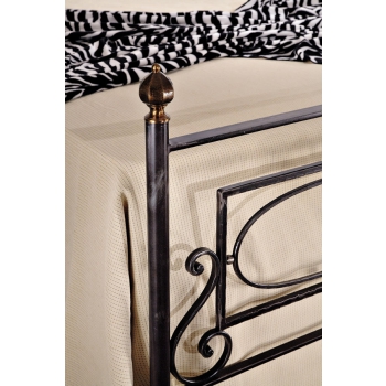 Muse double bed in wrought iron handcrafted