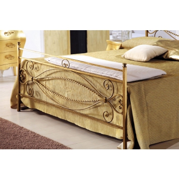 Double bed Note in wrought iron handcrafted