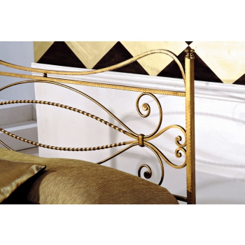 Double bed Note in wrought iron handcrafted