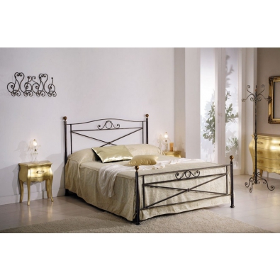 Nuvola double bed in wrought iron handcrafted