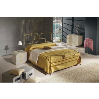 Pacifico double bed in wrought iron handcrafted