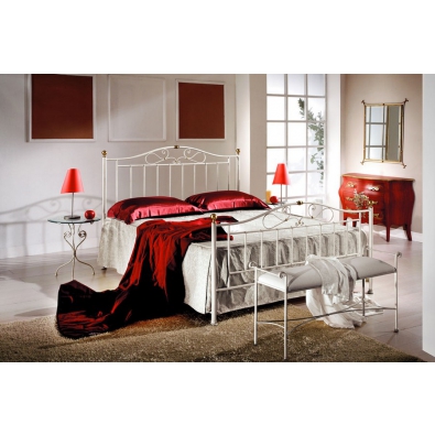 Sofia double bed in wrought iron handcrafted