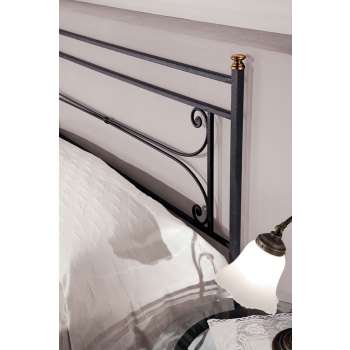 Sole double bed in wrought iron handcrafted