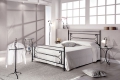 Sole double bed in handcrafted wrought iron