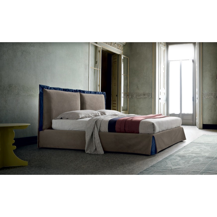 Single Carter bed in fabric or eco-leather, completely removable