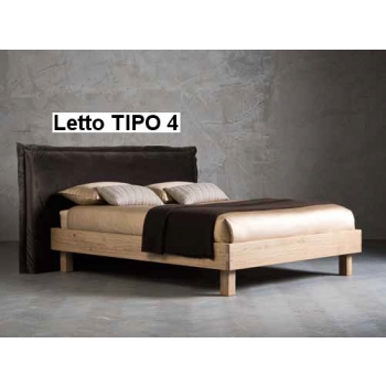 Pegaso bed of double altacorte with upholstered headboard