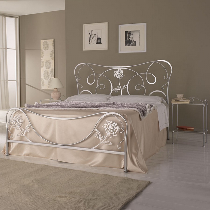 Pama Letti Queen Bed Wrought Iron, Wrought Iron Queen Headboard Only