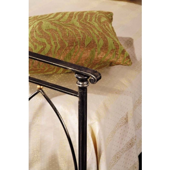 Arco single bed in wrought iron handcrafted