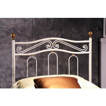 Ginger single bed in wrought iron handcrafted