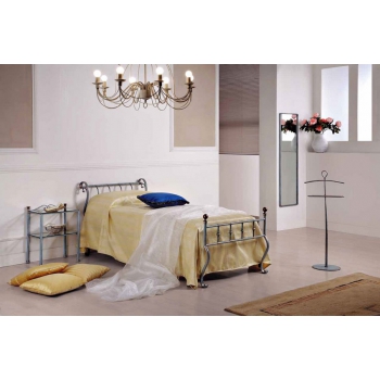 Single bed Gondola in wrought iron handcrafted