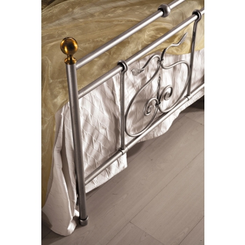 Minerva single bed in wrought iron handcrafted