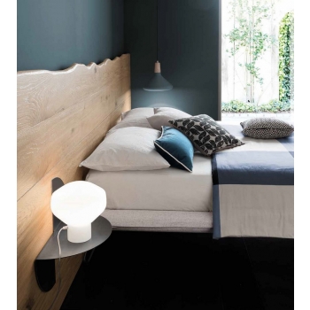 Nice bed of double altacorte with headboard with cushions