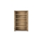 Open wooden bookcase