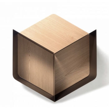 Fixed bookcase Albatros by Tonin Casa in wood and metal