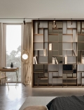 Athena modular bookcase by Bontempi