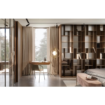 Atena modular bookcase by Bontempi