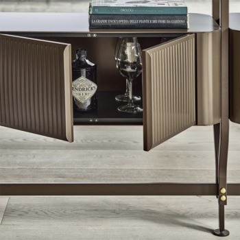 Charlotte Bontempi wall or ceiling bookcase with shelves and containers