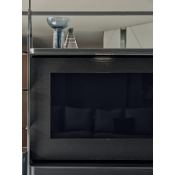 Charlotte Bontempi wall or ceiling bookcase with shelves and containers