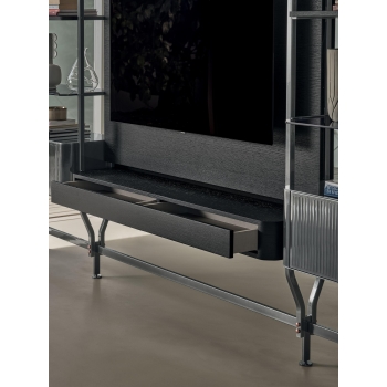 Charlotte Bontempi wall or ceiling bookcase with shelves and containers