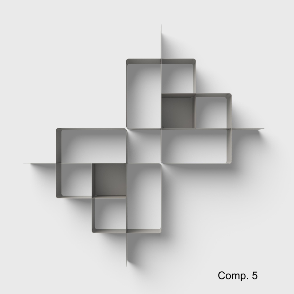 Mondrian bookshop compositions by Pezzani