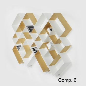 Mondrian bookshop compositions by Pezzani