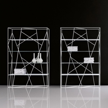 Naviglio library Tonin Casa painted metal