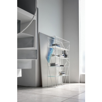 Naviglio library Tonin Casa painted metal