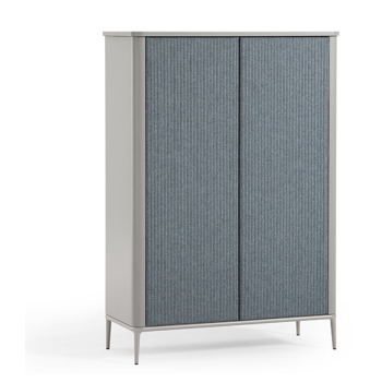 S1 R_TS metal chair covered in fabric or leather by Midj