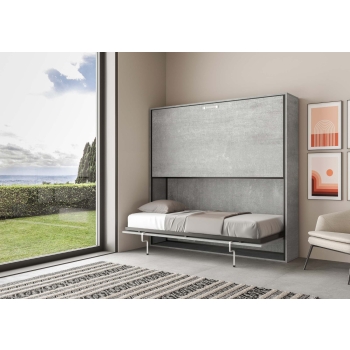 Mod.KANDO Double - Kando Cashmere Horizontal Double Murphy Bed