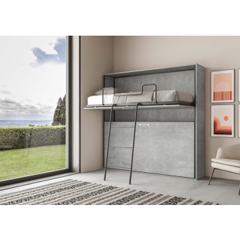 Mod.KANDO Double - Kando Cashmere Horizontal Double Murphy Bed