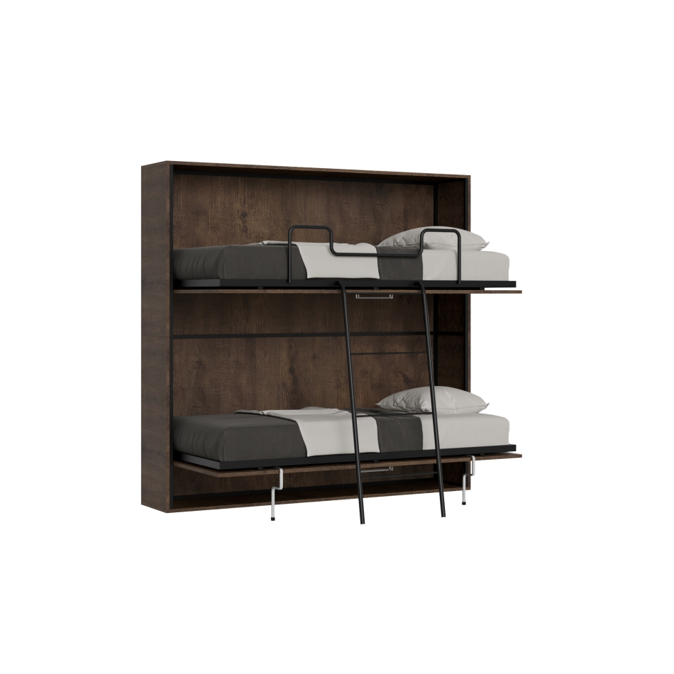 Mod.KANDO Double - Kando Cashmere Horizontal Double Murphy Bed