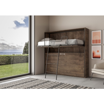 Mod.KANDO Double - Kando Cashmere Horizontal Double Murphy Bed