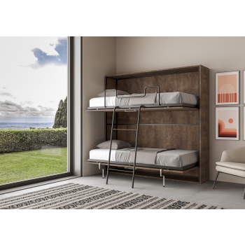 Mod.KANDO Double - Kando Cashmere Horizontal Double Murphy Bed