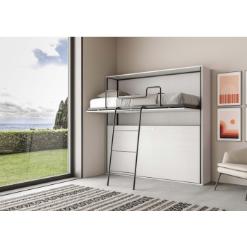 Mod.KANDO Double - Kando Cashmere Horizontal Double Murphy Bed