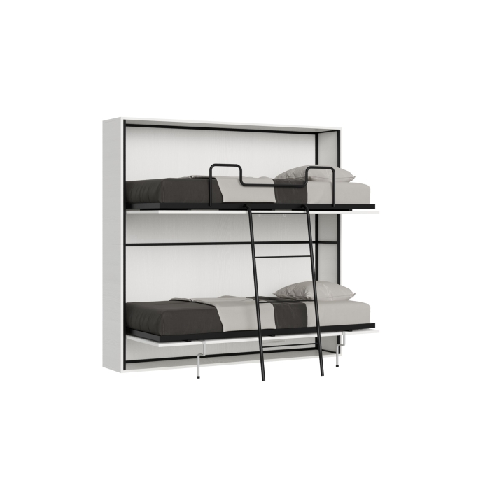Mod.KANDO Double - Kando Cashmere Horizontal Double Murphy Bed