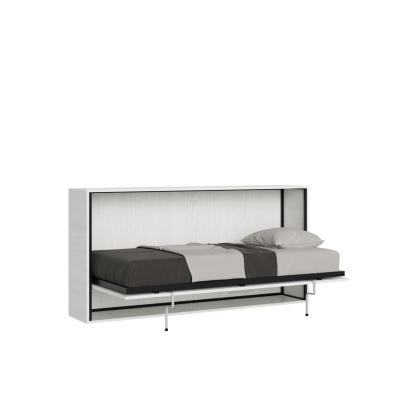 Mod.KANDO Single - Kando single horizontal bed in White Ash