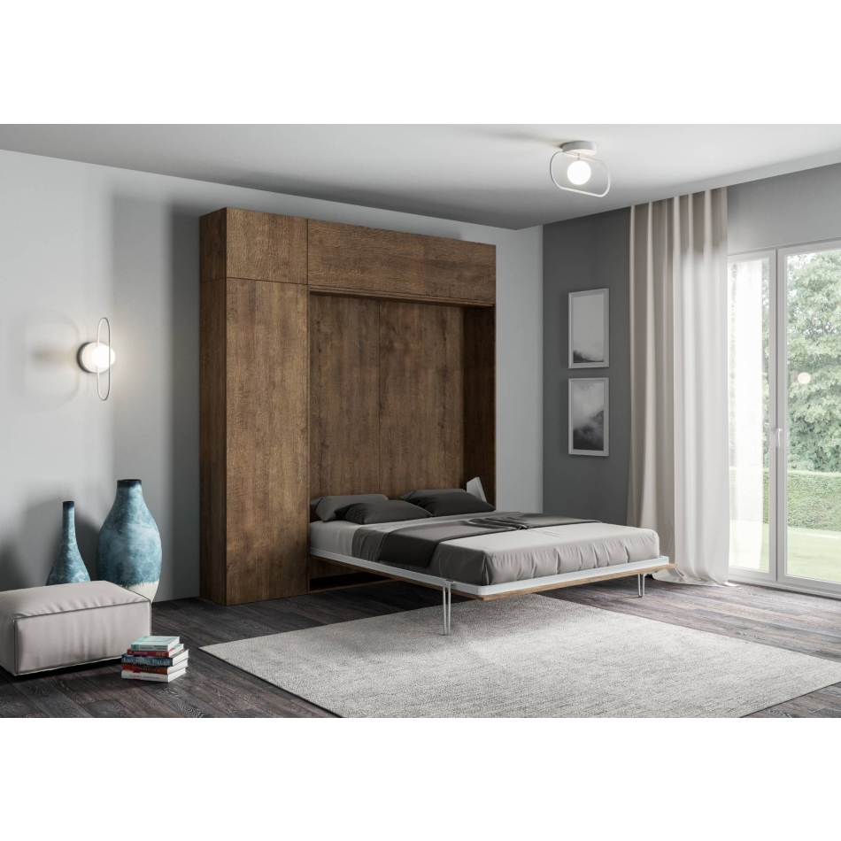 Mod.Kentaro Francese - French foldaway double bed 140 vertical Kentaro Cashmere