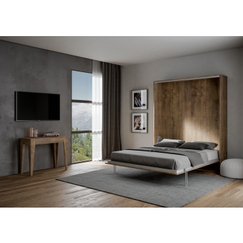 Mod.Kentaro Matrimoniale - 160 vertical foldaway double bed Kentaro Cashmere